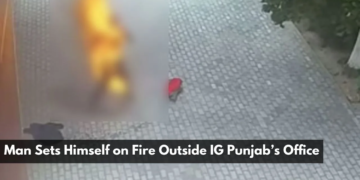 Man Sets Himself on Fire Outside IG Punjab’s Office