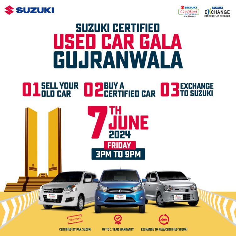 Suzuki Used Car Gala: Free Vehicle Evaluations in Gujranwala