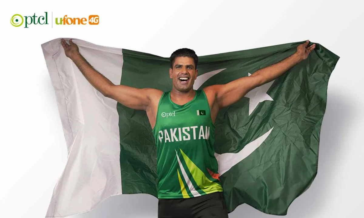 Ptcl group celebrates javelin star arshad nadeem as a national hero