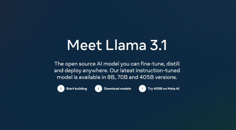 Meta Unveiled Latest Ai Llama 3.1: A New Era in Open Source AI