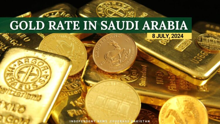 Gold Rate in Saudi Arabia Today – 8 July 2024