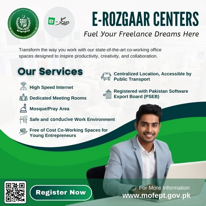 Registration open for software technology parks/e-rozgaar centers in islamabad