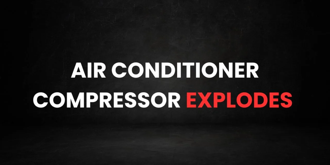 Air Conditioner compressor explodes in DI Khan