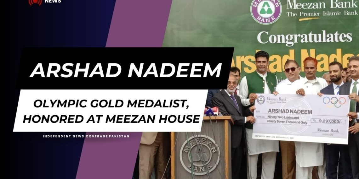 Arshad Nadeem, Olympic Gold Medalist, Honored at Meezan House