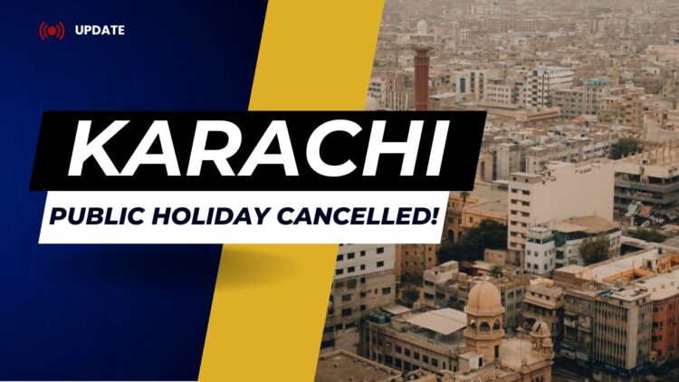 Public holiday Cancelled in Karachi Schools to remain open