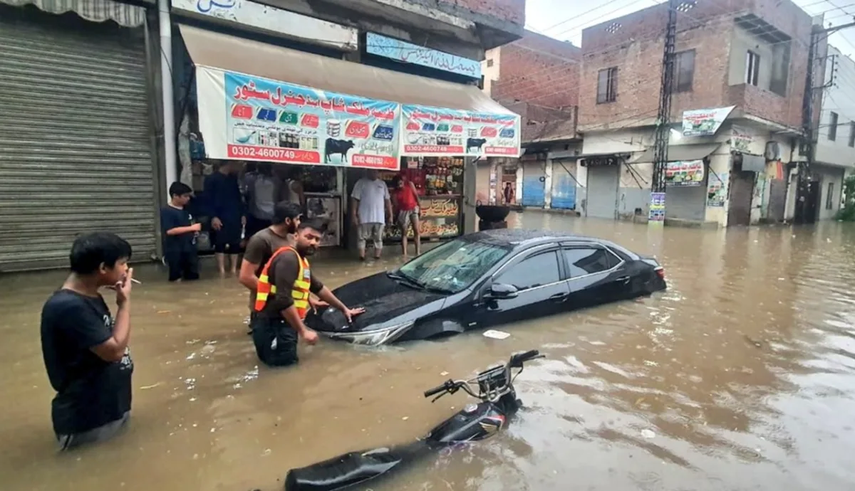 Lahore breaks 44-year rainfall record: roads turn to rivers