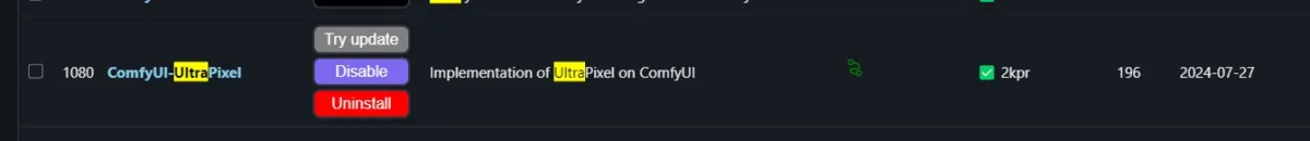 Install comfyui-ultrapixel node