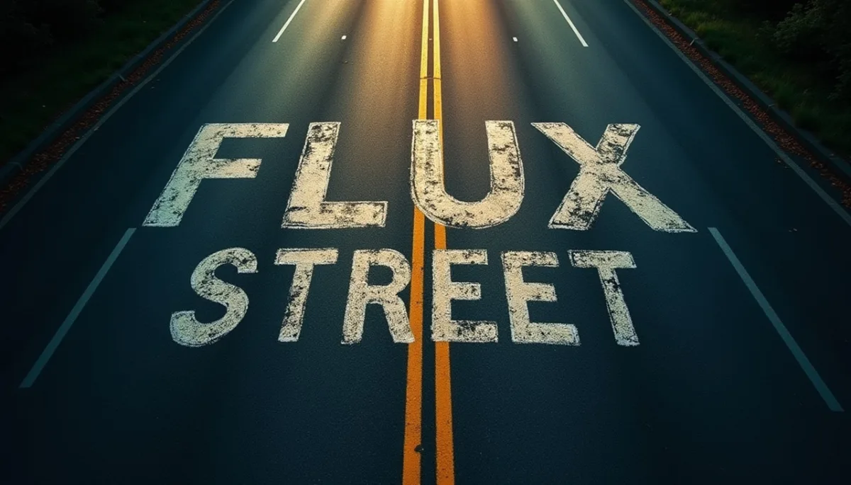 Flux ai generated ai image written flux street