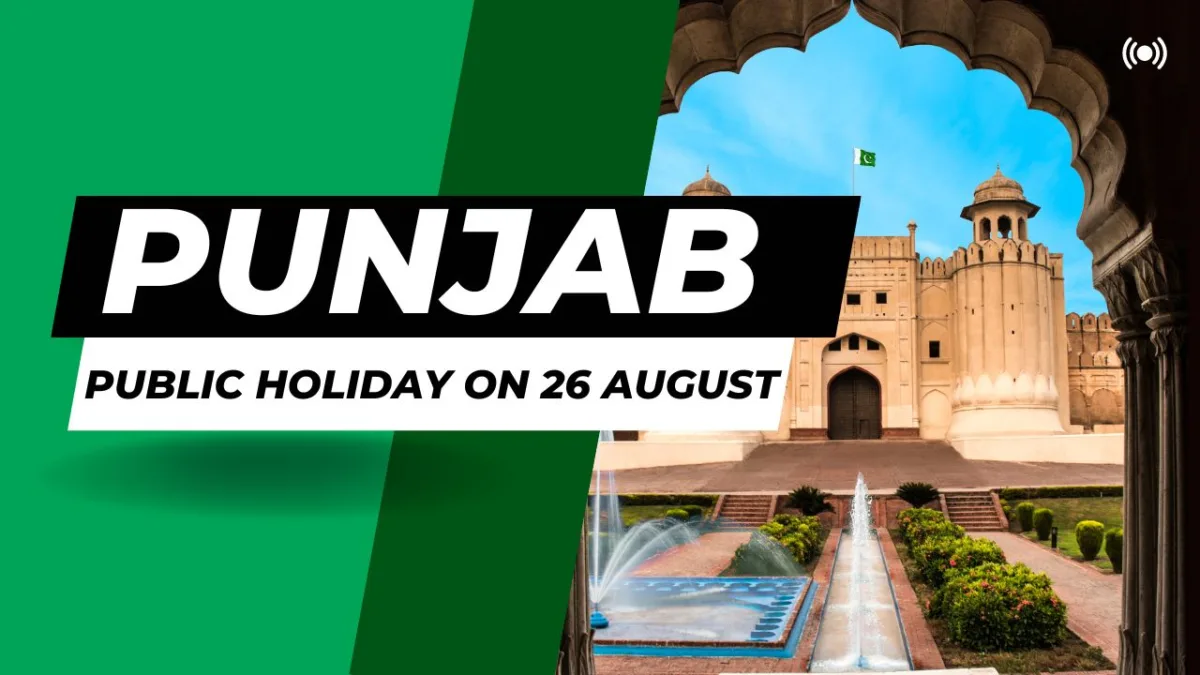 Punjab announces public holiday announced on august 26