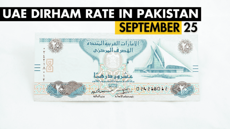 AED to PKR - Dirham to Pakistani Rupee 25 September 2024