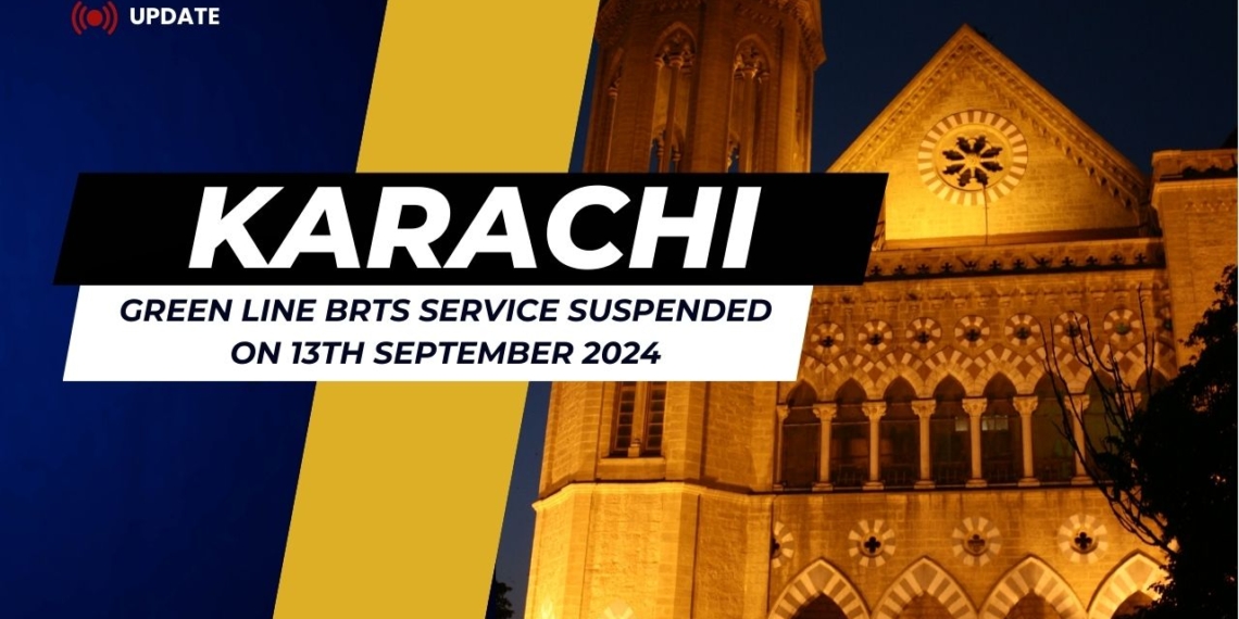 Green Line BRTS Service Suspended on 13th September 2024