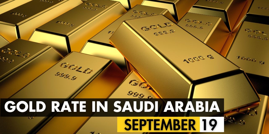 Gold Rate in Saudi Arabia: 19 September 2024