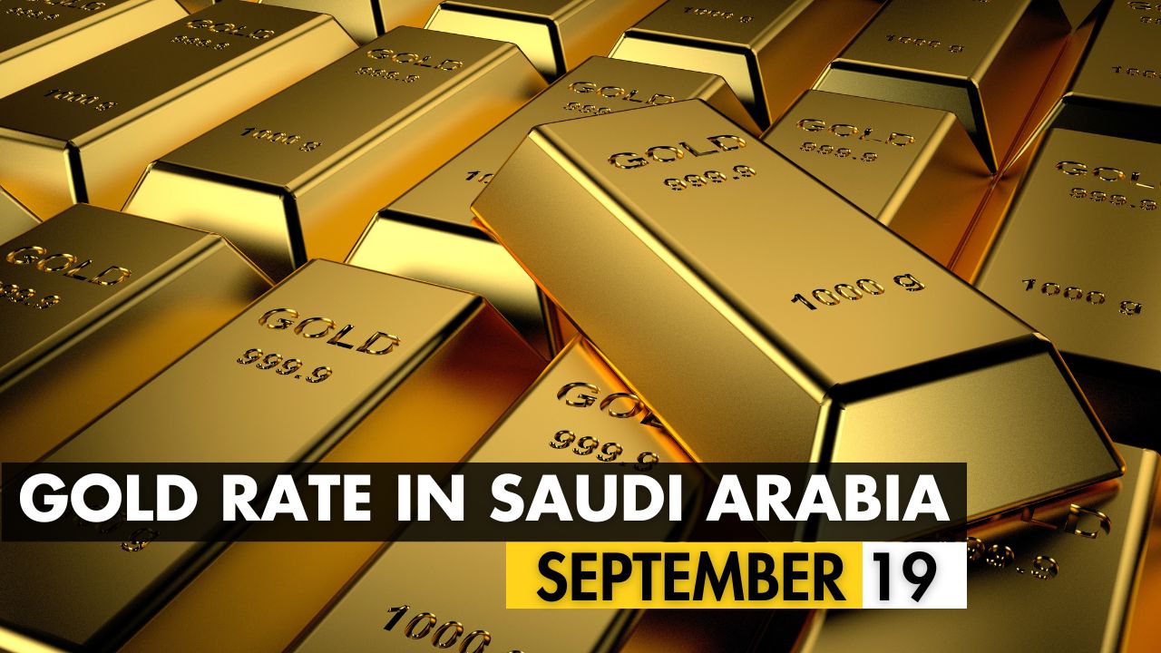 Gold Rate in Saudi Arabia: 19 September 2024