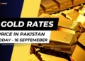 Gold rate in pakistan – 16 september 2024