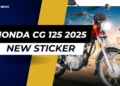 All new honda cg 125 2025 model motorcycle launched in pakistan