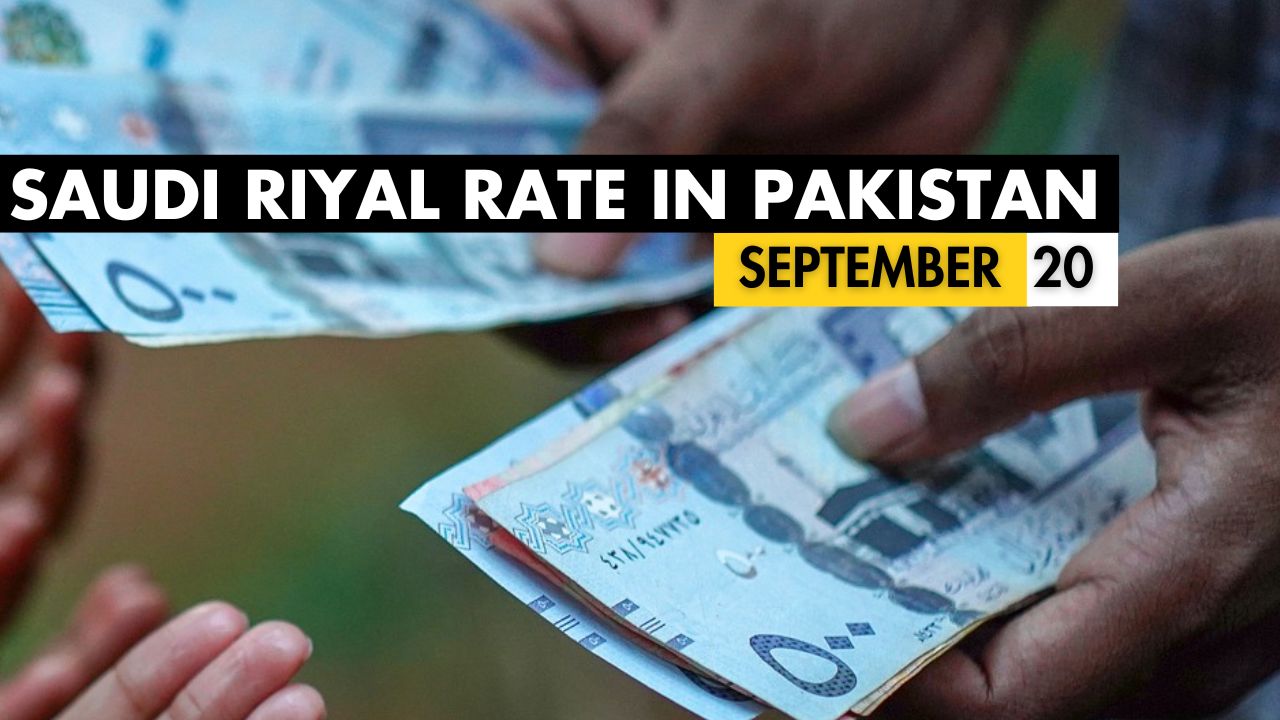 SAR to PKR Exchange Rate: 20 September 2024