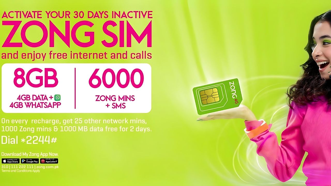 Zong SIM LAGAO OFFER