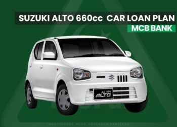 Suzuki Alto 660cc on 5 Year Installment Car Loan Plan by MCB Bank