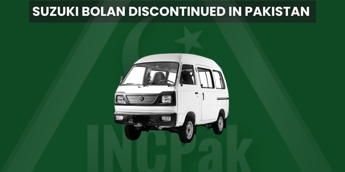 Suzuki Bolan Discontinued in Pakistan