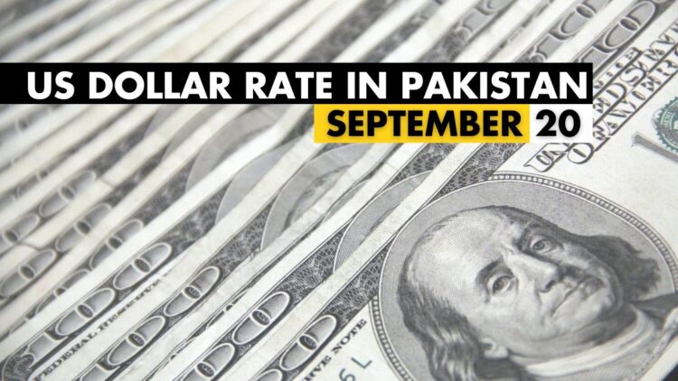 USD to PKR: US Dollar Rate in Pakistan – 20 September 2024