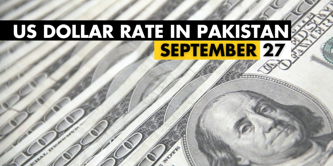 USD to PKR - US Dollar Rate in Pakistan 27 September 2024