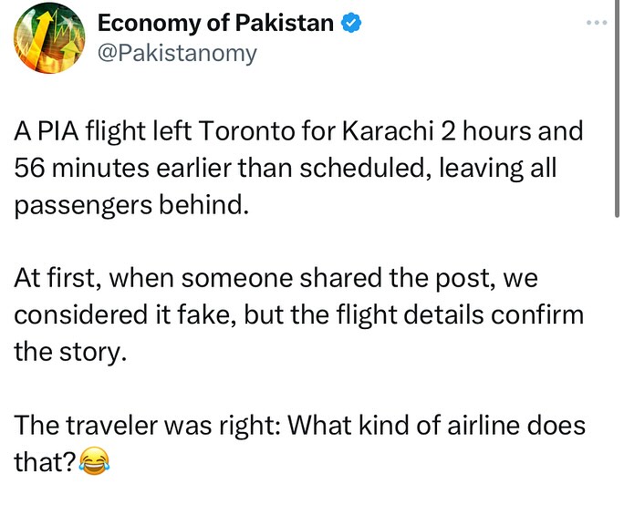 PIA flight PK784: Passenger Complaining