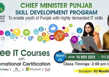 CM Punjab Skill Development Program Apply Now for Free IT Courses – Batch 03 (2024)