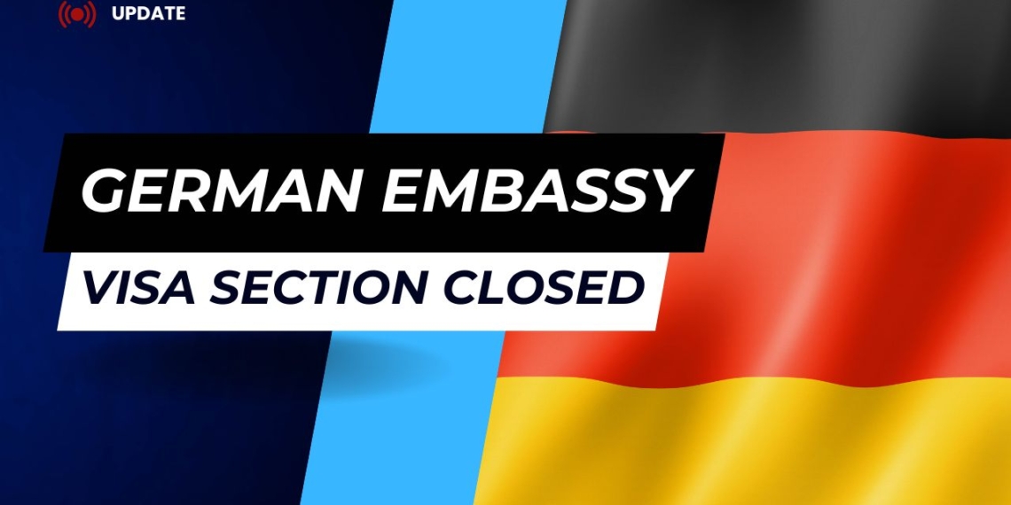 German Embassy Islamabad Visa Section Closed on Friday, 4th October