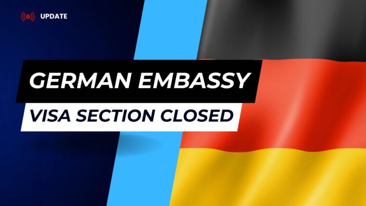 German Embassy Islamabad Visa Section Closed on Friday, 4th October