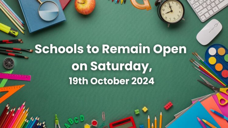 Schools in Islamabad to Remain Open on Saturday, 19th October 2024