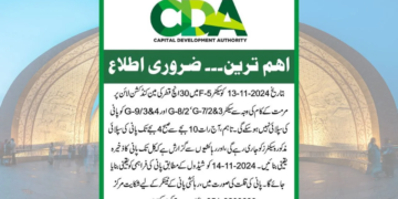 Water Supply Disruption Alert: CDA Announces Maintenance Work in Islamabad