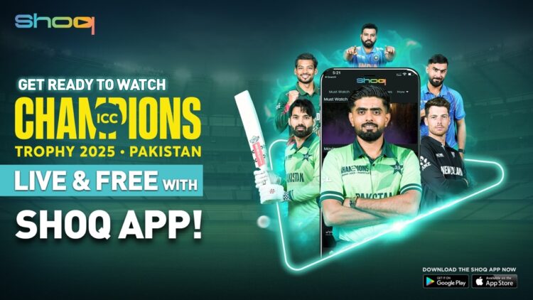 Watch ICC Champions Trophy 2025 Free on PTCL SHOQ