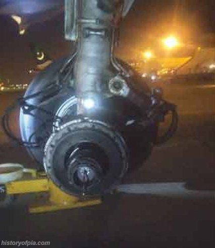 PIA flight PK-308 lands with rear wheel missing