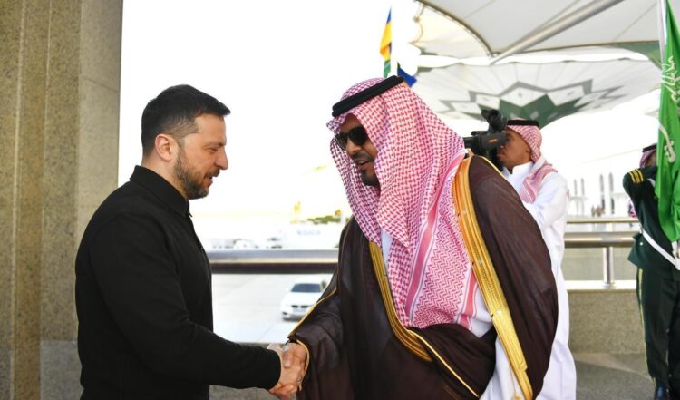 President Zelensky Arrives in Jeddah for Official Visit